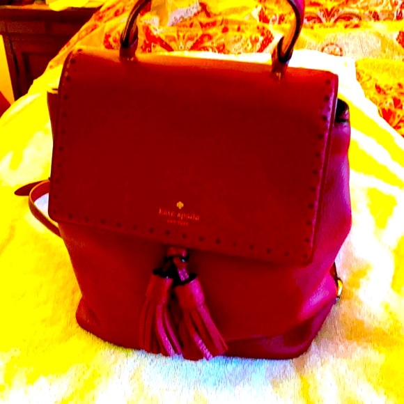 COPY - Kate Spade Leather Mini Back Pack Merlot - Picture 1 of 6